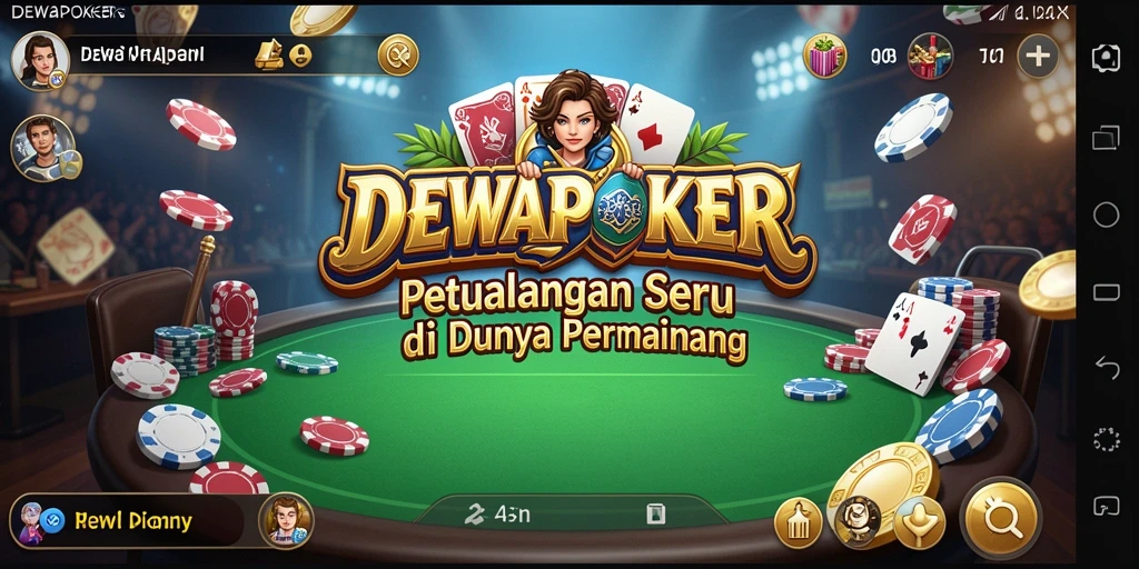 Screenshot gameplay DEWAPOKER yang menunjukkan petualangan mendebarkan.