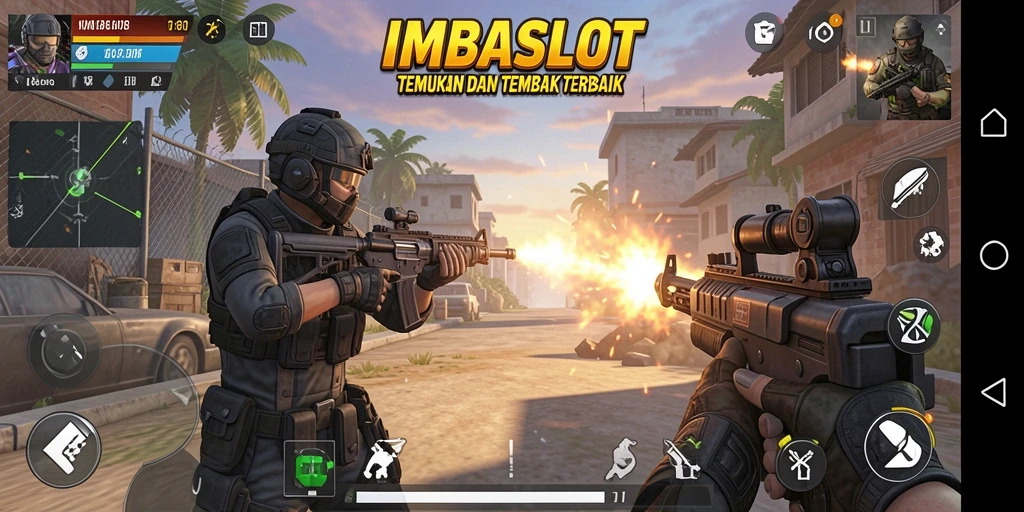 Tampilan aksi epik dari gameplay IMBASLOT yang mendebarkan.