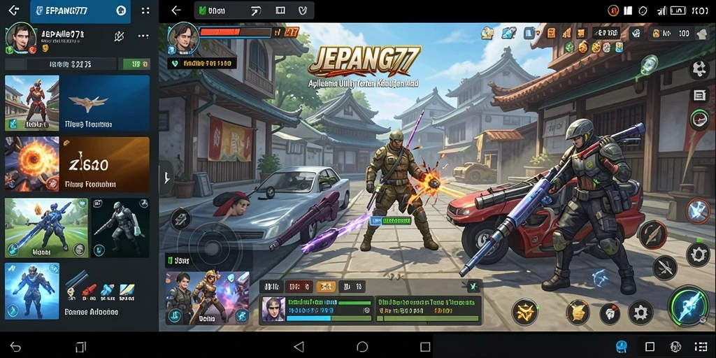 Tampilan antarmuka <strong>JEPANG77</strong> yang bersih dan sederhana.
