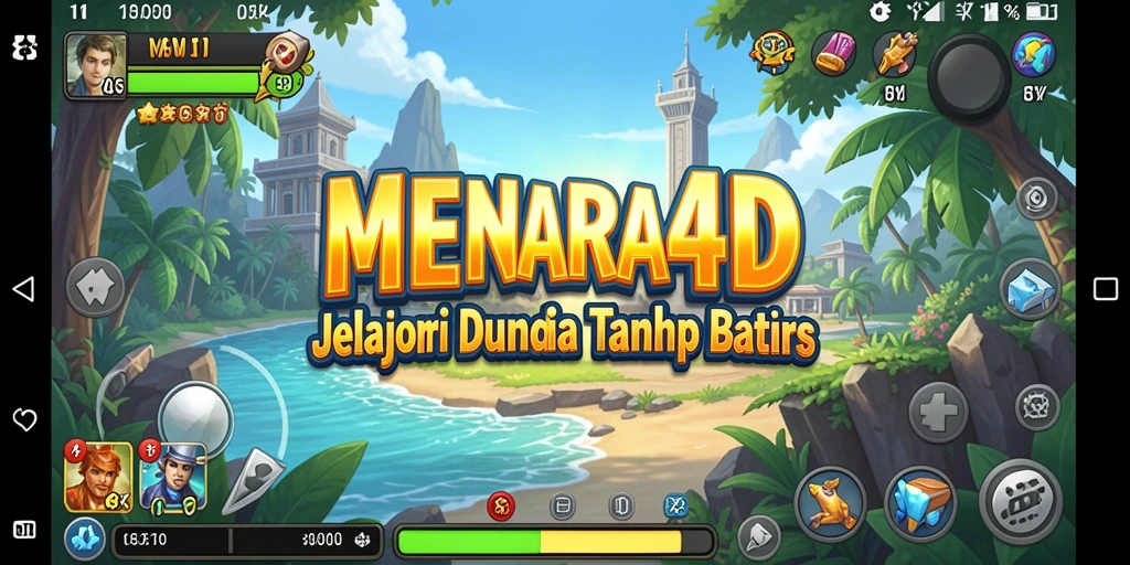 Screenshot gameplay <strong>MENARA4D</strong> menampilkan petualangan yang menarik di dunia terbuka.