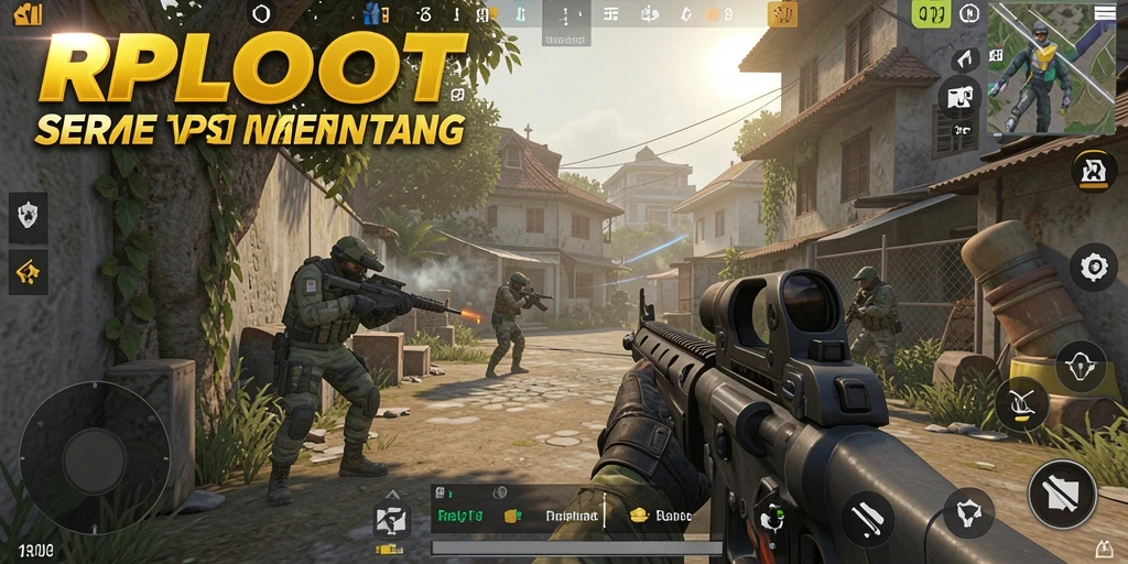 Tampilan aksi seru dalam gameplay RPLOOT yang menantang.