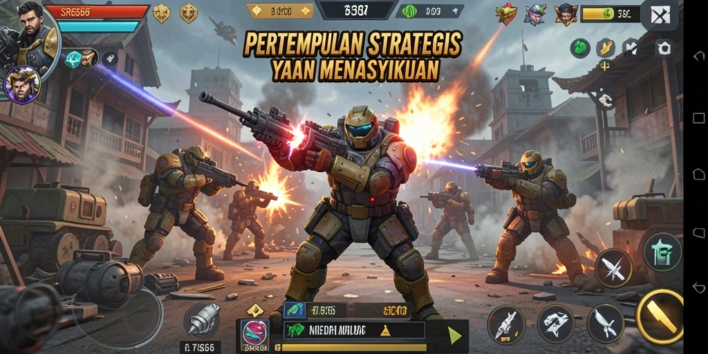 Tangkapan layar gameplay SR6666 yang menampilkan strategi pertempuran.